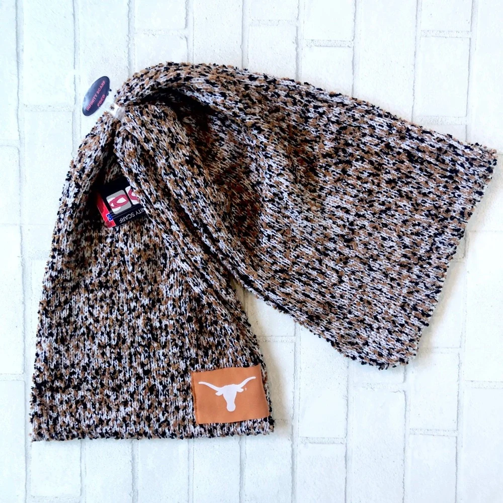 NWT FOCO University of Texas Longhorns Knit Infinity Scarf Burnt Orange